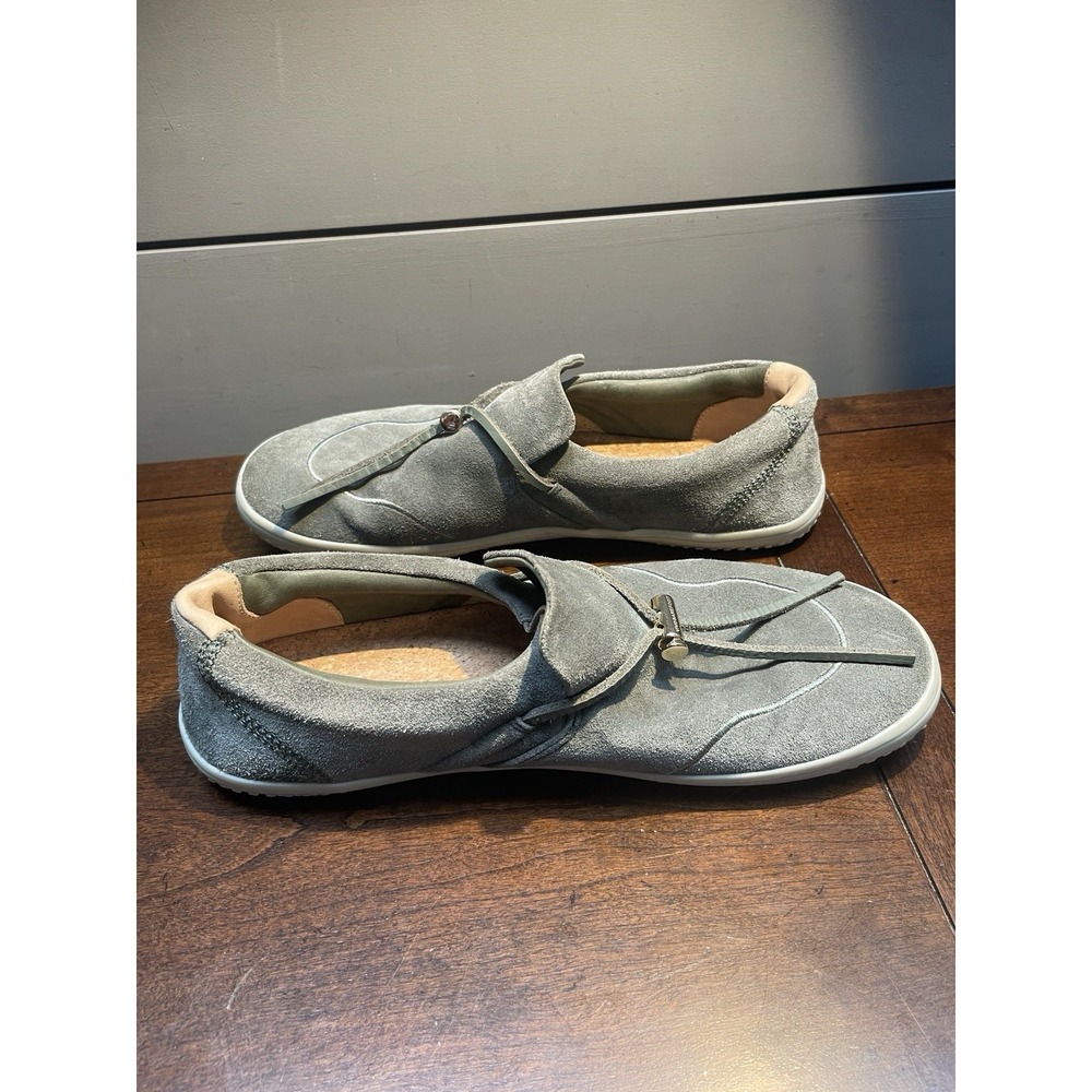 Vivobarefoot Ra Slip On Shoe Womens EU 39 US 8.5 Suede Green Grey Luxury Loafer - Picture 8 of 10